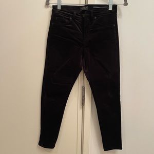 Banana Republic Mid Rise Skinny Velvet Pant 25P